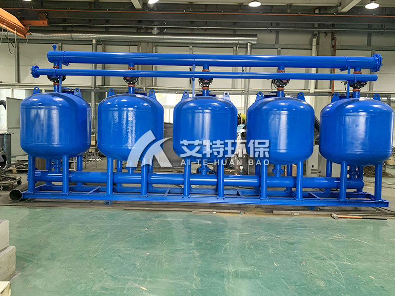 铁锂单元循环冷却水站：浅层砂过滤器提高水质、降低浊度